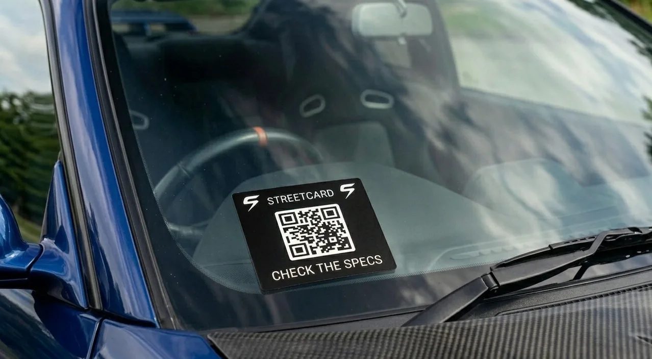 Square Sticker Garage Streetcard QR sticker