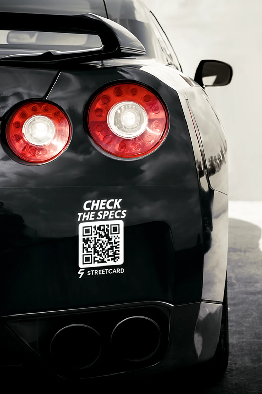 Signature-Cut Sticker Garage Streetcard QR sticker