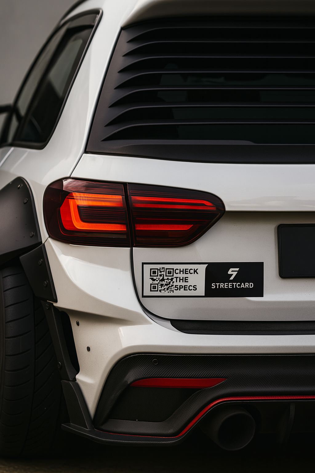 StreetCard QR Bumper Sticker